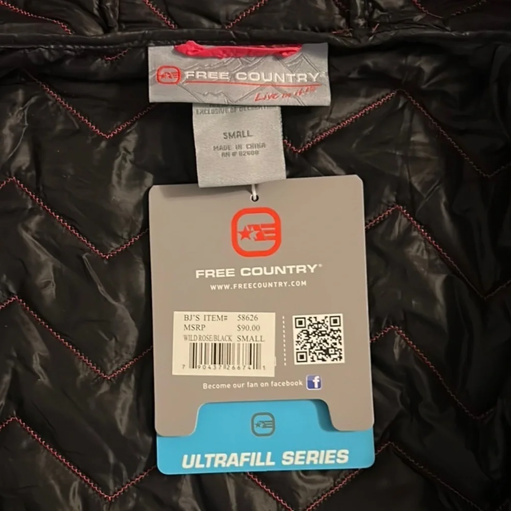 Women's Bright Pink Quilted Jacket - Picture 4 of 6